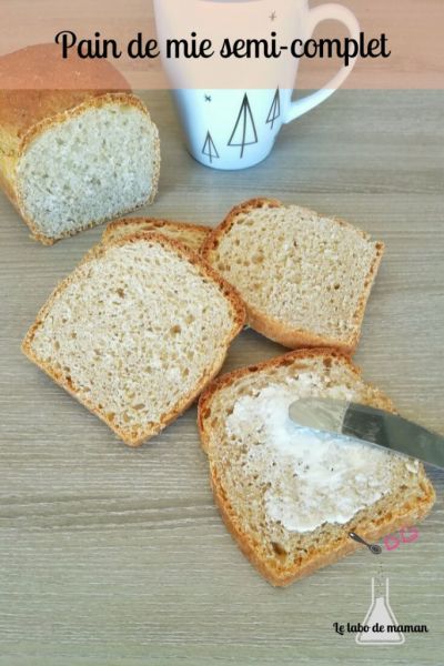pain de mie - semi-complet - companion - recette - companion