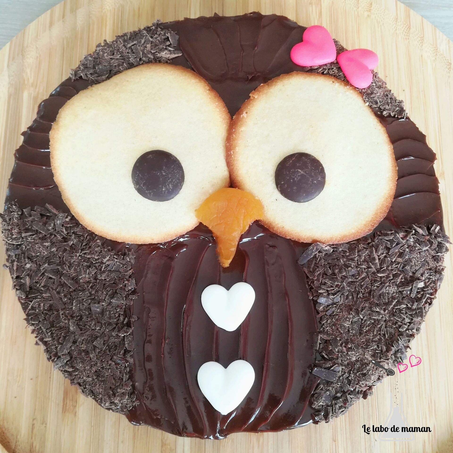 molly cake - hibou - facile - 1 an - anniversaire - gâteau